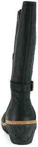 El Naturalista N5134 Black Zip Wedge High Boots Made In Spain