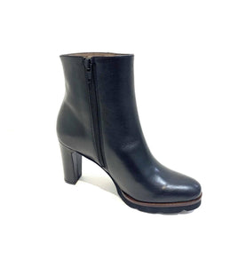 Wonders M-3532 Black Zip Ankle Made In Spain