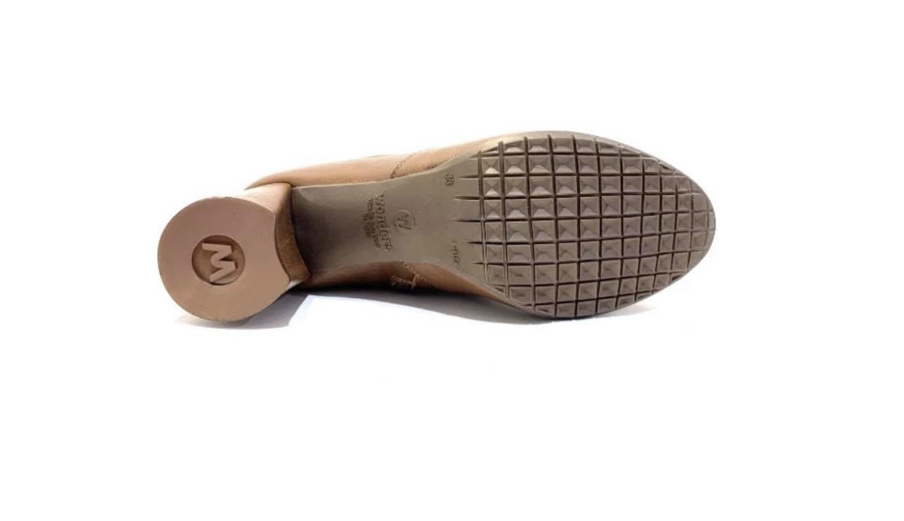 Wonders I-6832 Cuero Light Tan Knee High Zip Made In Spain